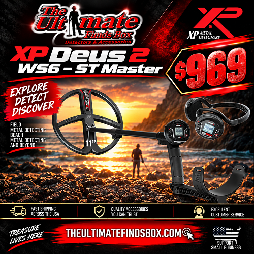Deus 2 Multifrequency Metal Detector With WS6-ST Master 