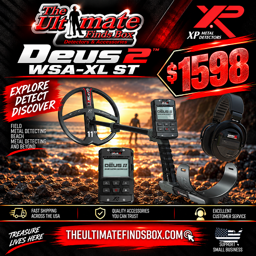 Deus 2 Multifrequency Metal Detector With WSA-XL-ST Headphones