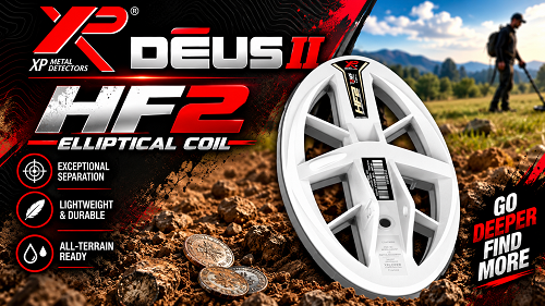 XP Deus II HF2 Elliptical Coil