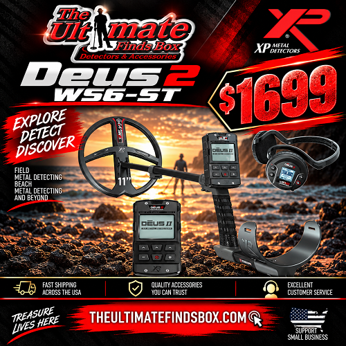 Deus 2 Multifrequency Metal Detector With Wireless WS6-ST Headphones 